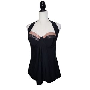 Smart & Sexy Swim Women's Tankini Top Size 36D Underwire
